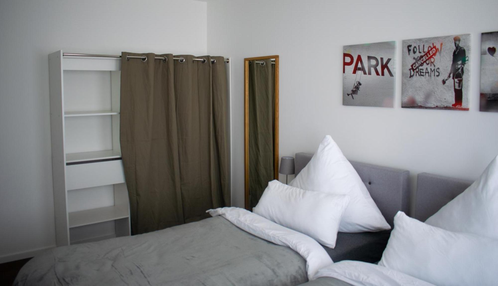 Appartement unique flat à Düsseldorf Chambre photo